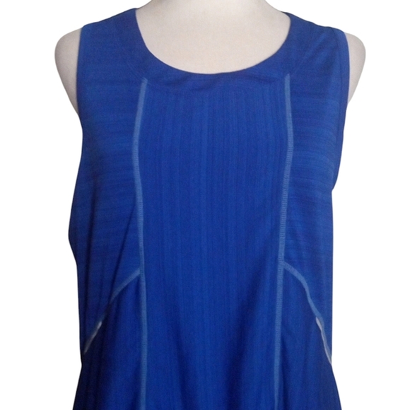 Athleta Royal Blue Reflective Racer back Run On Tank Size XL - Picture 2 of 7